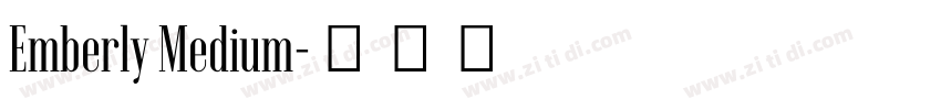 Emberly Medium字体转换